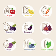 fruit alphabet