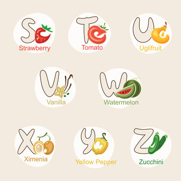 fruit alphabet
