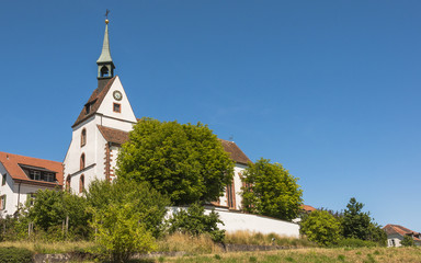 Fototapeta na wymiar Basel, Bettingen, Kirche, St. Chrischona, Pilgermission, Schweiz