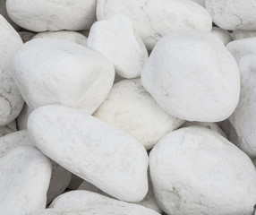 white pebbles