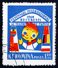 Postage stamp Romania 1960 Puppet