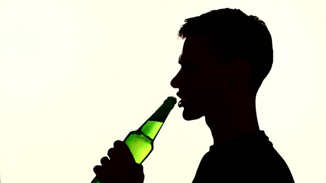 open and drink beer from the bottle