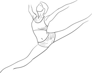 Silhouette of dancer