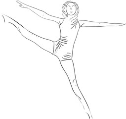 Silhouette of dancer