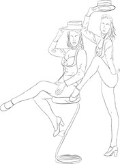 Silhouette of dancer