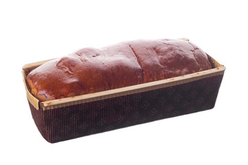 Sweet bread in disposable package