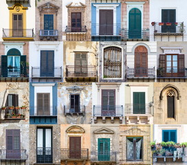 Fototapeta na wymiar Windows from Sicily