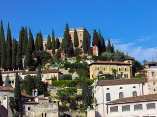 Fototapeta na wymiar Castel san Pietro in Verona, Italy