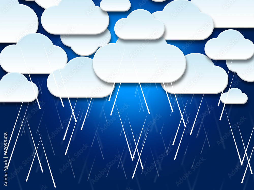 Poster clouds background represents text space and abstract