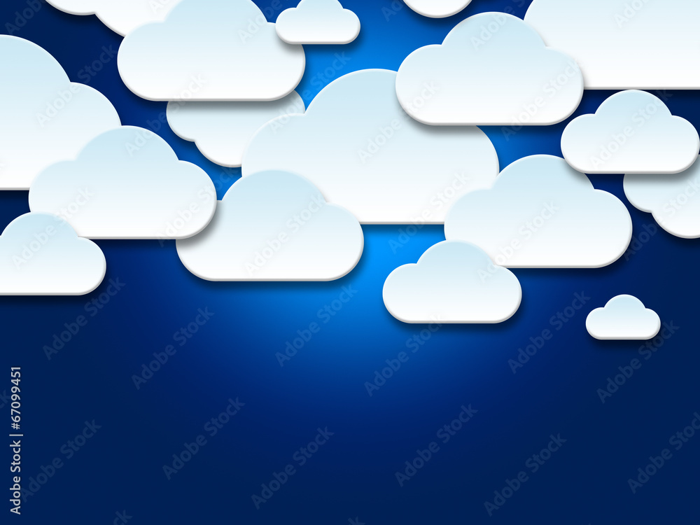 Poster background clouds shows empty space and abstract