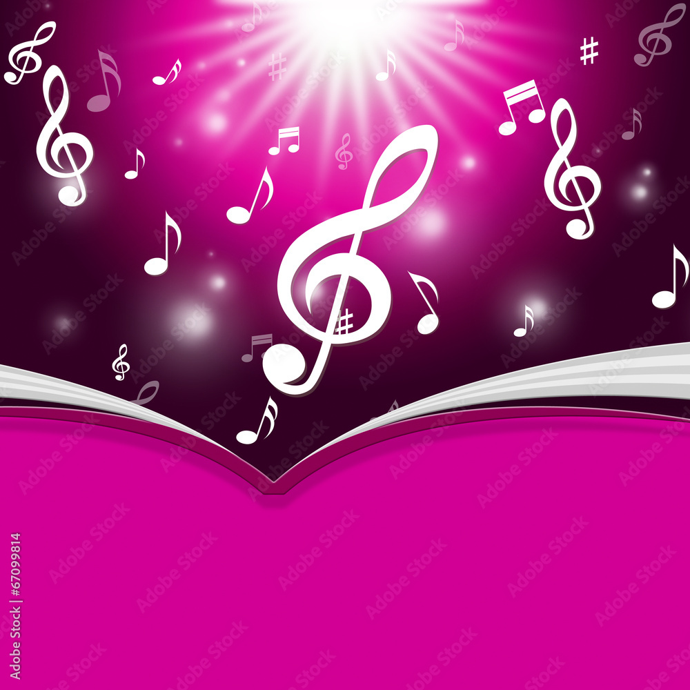 Poster notes copyspace indicates bass clef and composer