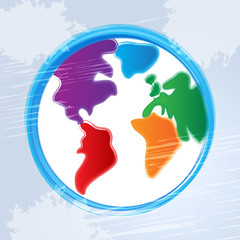 Globe Background Represents World Worldwide And Backdrop