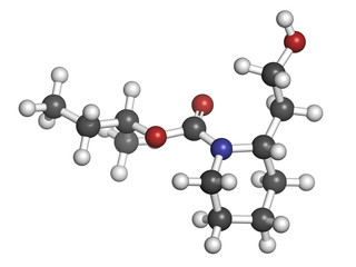 Icaridin (picaridine) insect repellent molecule.