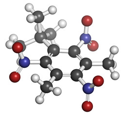 Musk xylene molecule. Highly persistent and bioaccumulative.