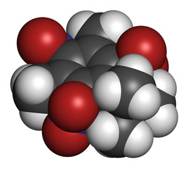 Musk xylene molecule. Highly persistent and bioaccumulative.