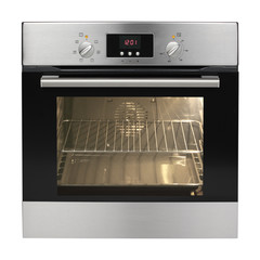 Electric oven isolated on white background.