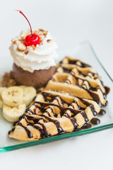 Waffle ice cream