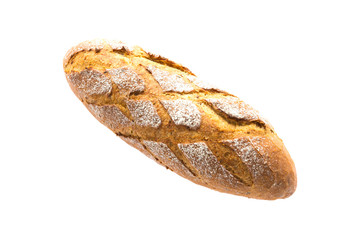 Bread isolated on white