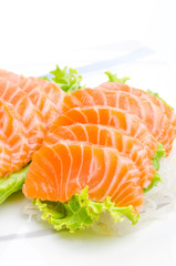 Salmon sashimi