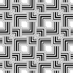 Seamless black and white pattern, simple vector stripes geometri