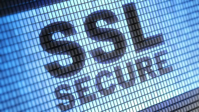 "SSL secure" on screen. Looping.