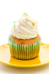 Cupcakes isolated on white background