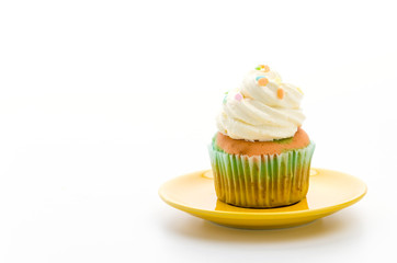 Cupcakes isolated on white background