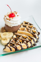 Waffle ice cream