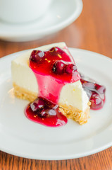 Blueberry cheesecake