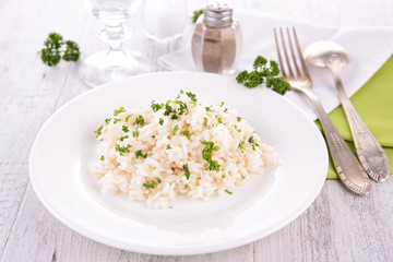 rice and parsley