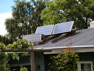 Fototapeta premium Solar panel for green, environmentally friendly energy