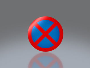 road sign no parking