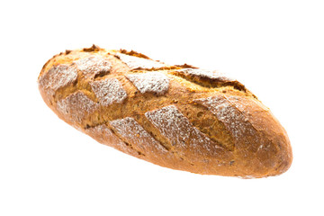 Bread isolated on white