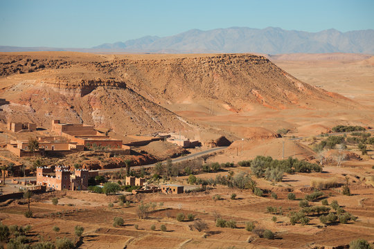Neighborhood of Ait-Ben-Haddou, Morocco