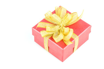 Gift box isolated white background
