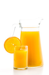 Orange juice glass