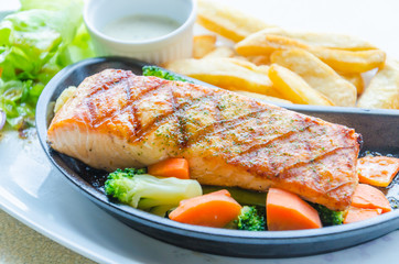 Salmon grilled
