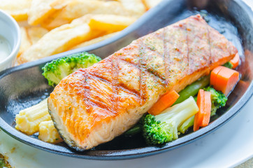 Salmon grilled