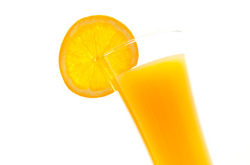 Orange juice glass