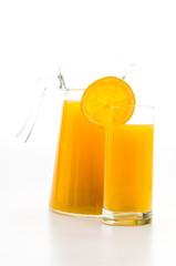 Orange juice glass