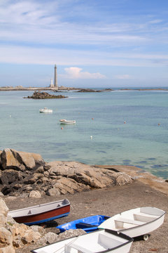 Le phare de l'ile Vierge &agrave; Plouguerneau , Finist&egrave;re, Bretagne