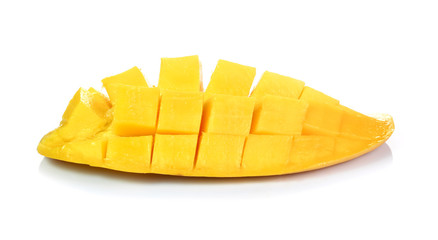 Yellow mango ,thai fruit favorite isolated on a white background