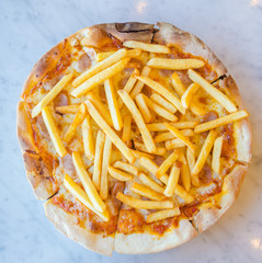 French fries Pizza