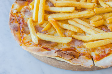 French fries Pizza