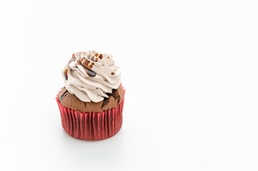 Cupcakes isolated on white background