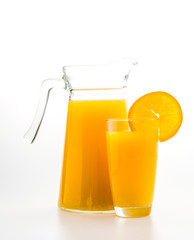 Orange juice glass
