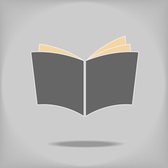 Creative design of open book. Fully editable vector.