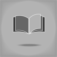 Creative design of open book. Fully editable vector.