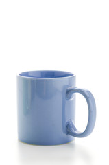 Color mug isolated on white