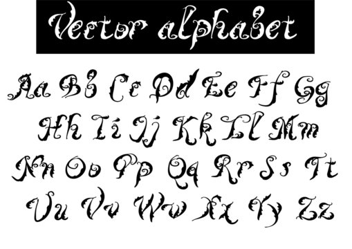 type. decorative alphabet